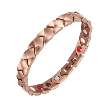 Pulsera Magnética Saludable Titanio Rose Gold YSB-146 x 18 cm