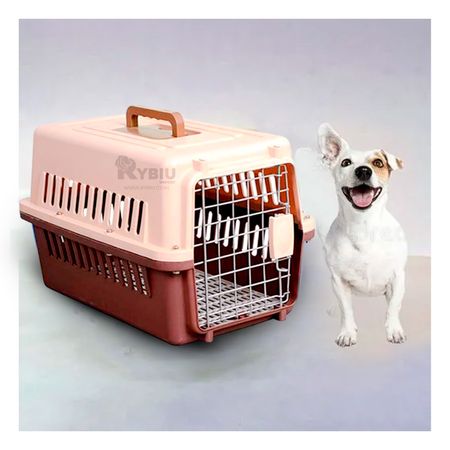 Transportadora de Plastico Pet L50 Marron Y+Regalo Agendita