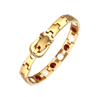 Pulsera Magnética Saludable Dorada Modelo YSMGB-37 x 20 cm