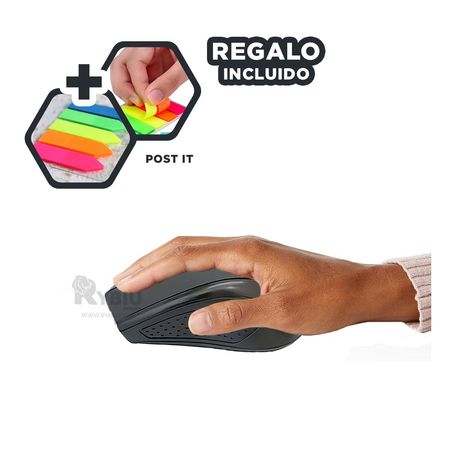 Puntero Ergonomico de Negro Y+Post-it adhesivos