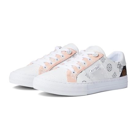 Zapatillas Guess Original Loven Light Pink Color Blanco con Detalles - nezmun Talla 39.5