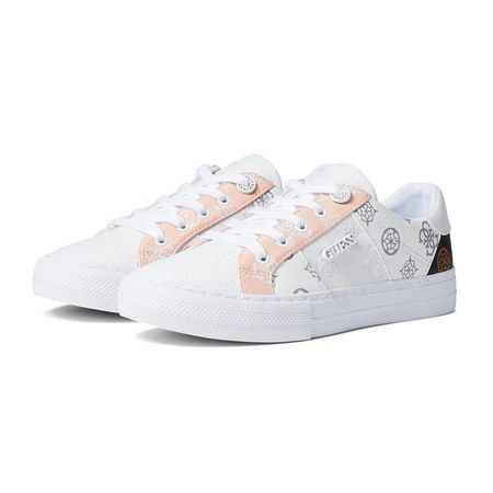 Zapatillas Guess Original Loven Light Pink Color Blanco con Detalles - nezmun Talla 38.5