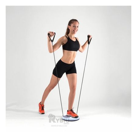 Base Circular Fitness con Ligas Plomo Y+Post-it adhesivos