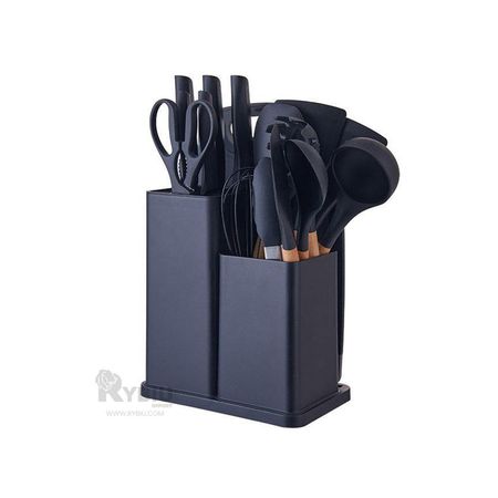 Kit de Cubiertos con Tabla de Picar Negro Y+Regalo Stickers