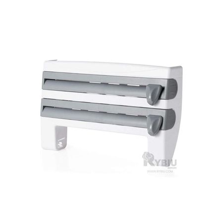 Dispensador para Papel Aluminio y Toalla en Tono Plomo