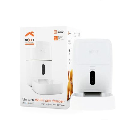 Dispensador inteligente de alimento para mascotas Nexxt NHA-P610 con cámara 2K