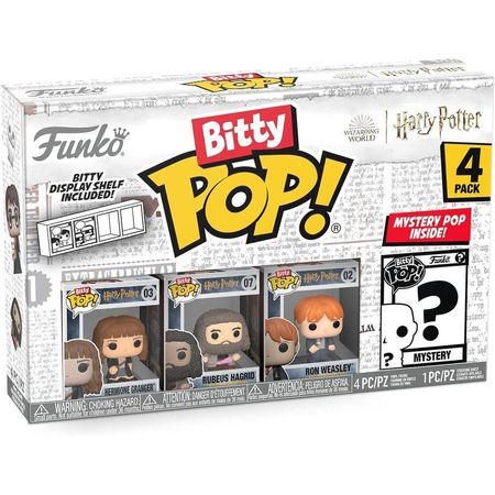 Funko Bitty Pop: 4 figuras Harry Potter con figura misteriosa