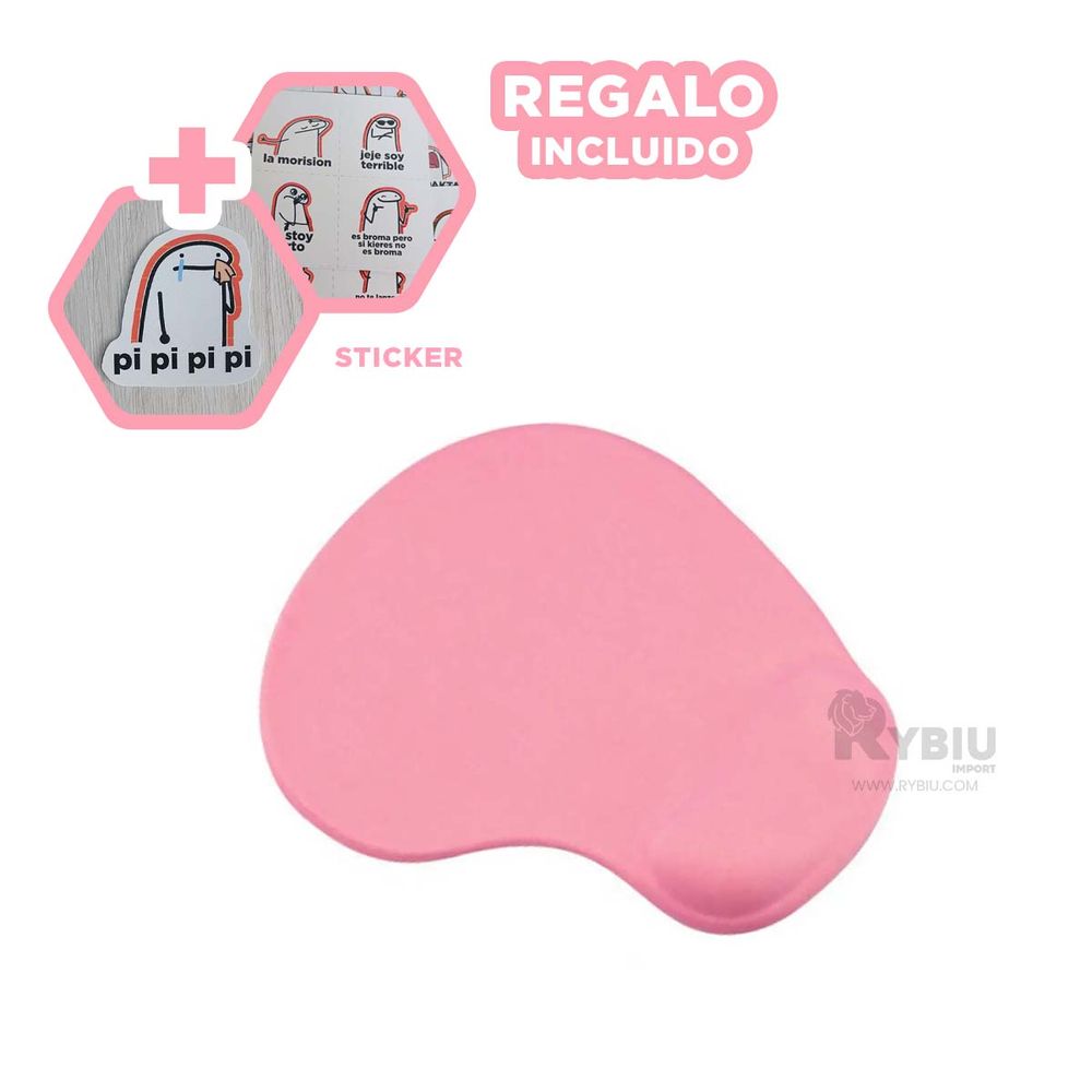 Mouse Pad para Escritorio de Gel en Rosado Y+Stickers plazaVea PRD