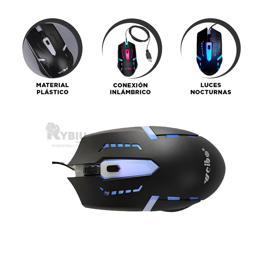 Mouse de Escritorio sin Cable en Color Negro Y+Stickers | plazaVea ...