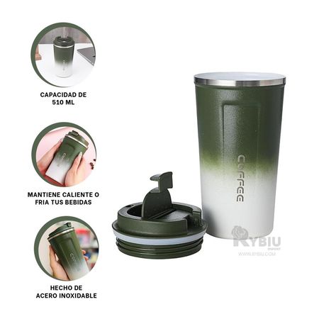 Envase Portatil Verde y Blanco Y+Regalo Ligas para Peinar