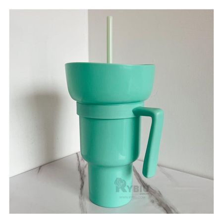 Envase Grande de Bebidas Verde Agua Y+Envoltorio de Regalo