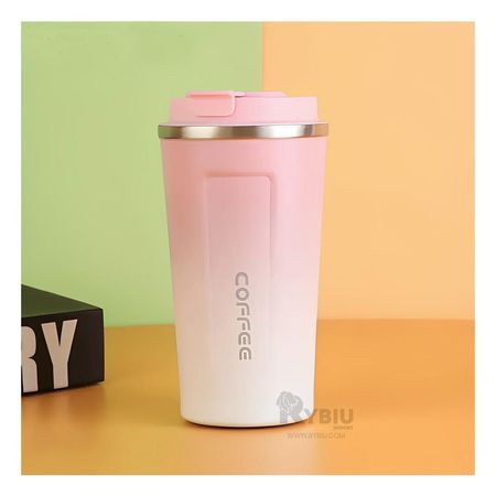 Taza de Bebidas Calientes Rosado con Blanc Y+Regalo Agendita