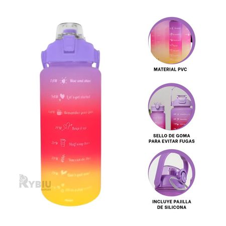 Set de 3 Envases de 2L 1L y 300 ml Morado Y+Regalo Agendita