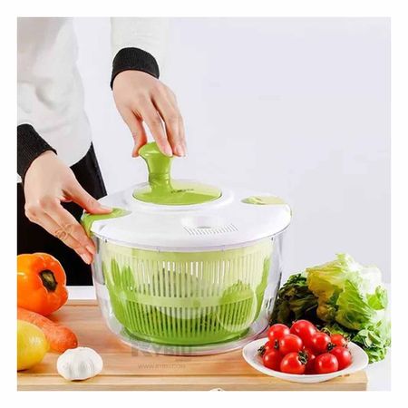 Escurridor Centrifugador Giratorio en Tono Verde