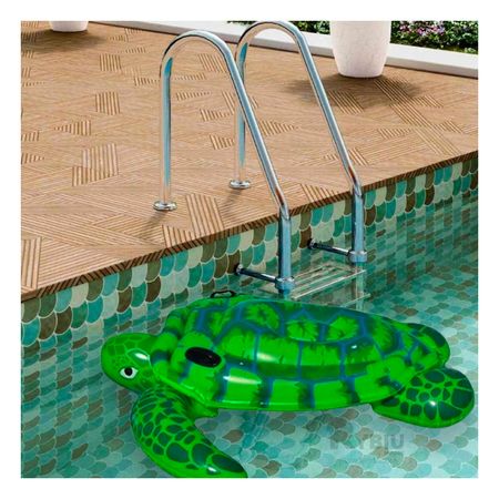 Flotador Util para Playa de Tortuga Verde Y+Regalo Stickers