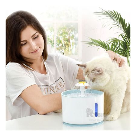 Bebedero Automatico para Gatos Blanco Y+Papel de Regalo