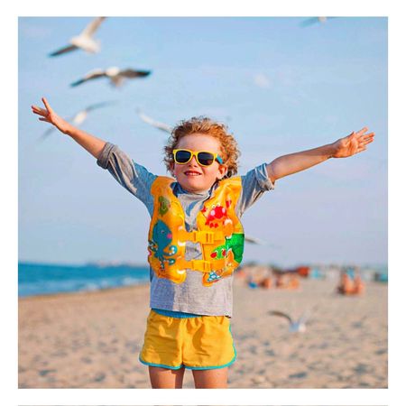 Chaleco Ergonomico y Moderno para Niños Color Amarillo