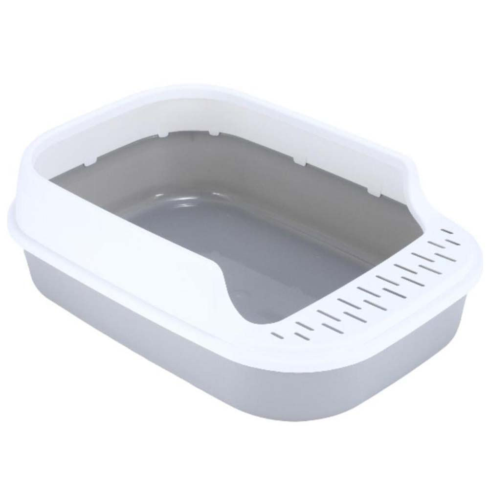 Arenero para Gato COOL CAT Bandeja Gris y Blanca
