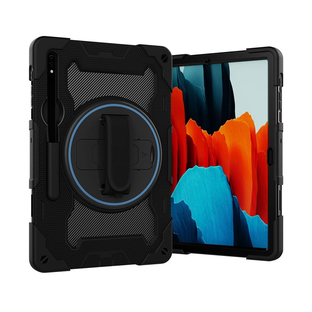 Funda para Samsung Tab S9 - Armor Defender 360 Negro Resistente a Caidas