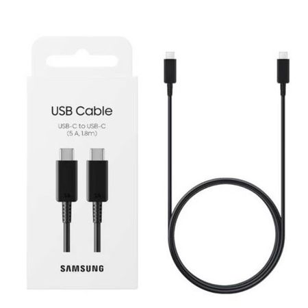 Cable Samsung 1.8M 3A Carga Rápida Tipo-C Negro