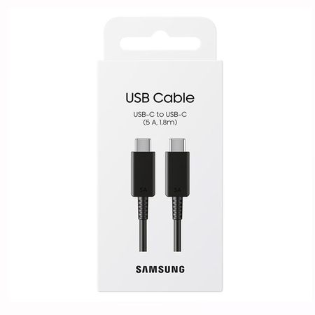 Cable Samsung 5A  1.8 Metros de USB-C To USB-C Negro