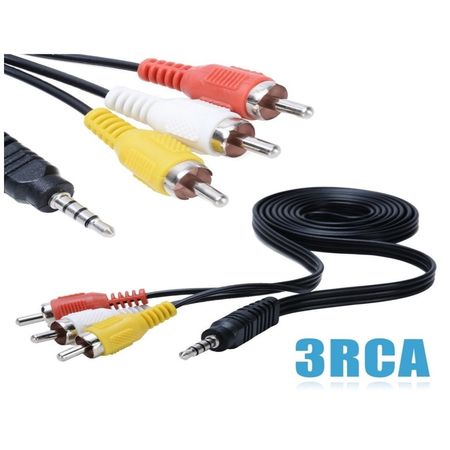 Cable Adaptador 3.5 mm A Rca De 1.5 Mts