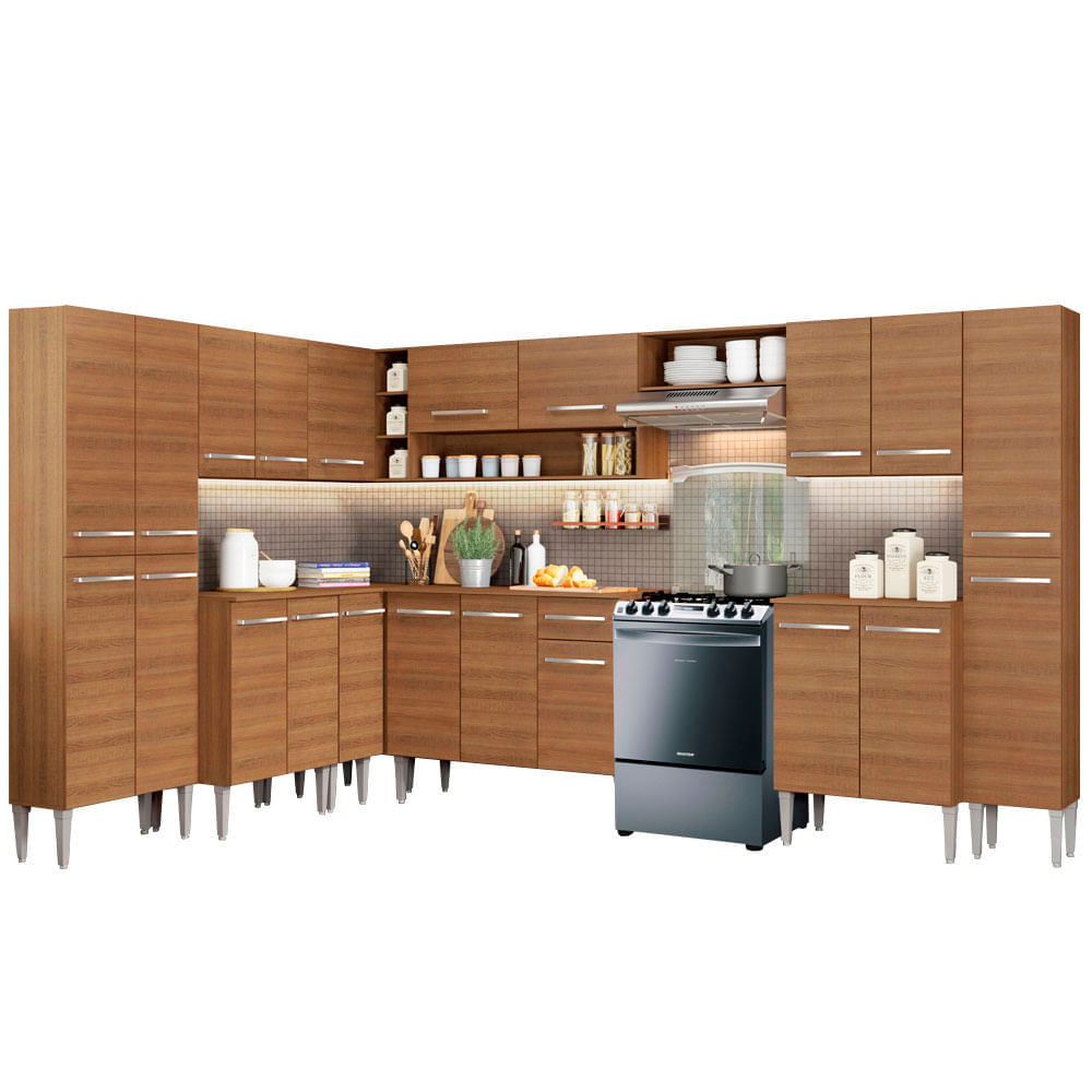 Mueble de Cocina Integral Emilly Big 513 cm Marrón 02