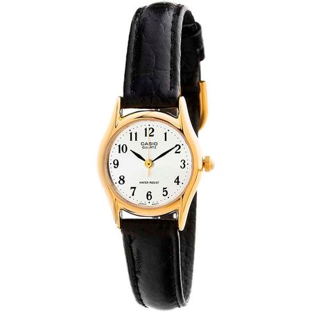 Reloj Analogo Casio Original LTP-1094Q-7B1 para Mujer en Acero Dorado y Correa Negra