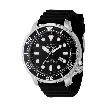 Reloj Análogo Invicta Original 44834 Pro Diver Color Negro Para Hombre