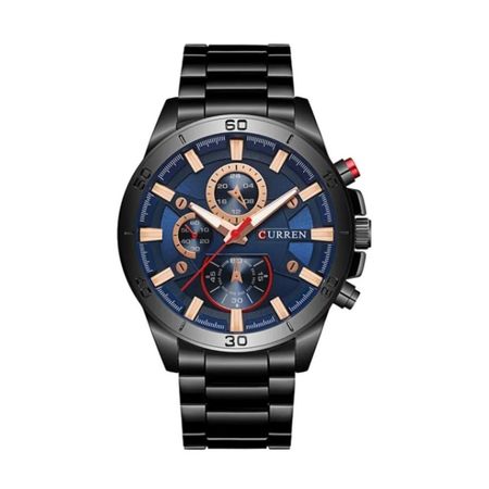 Reloj Análogo Curren Original KREb560120 para Hombre Acero Color Negro