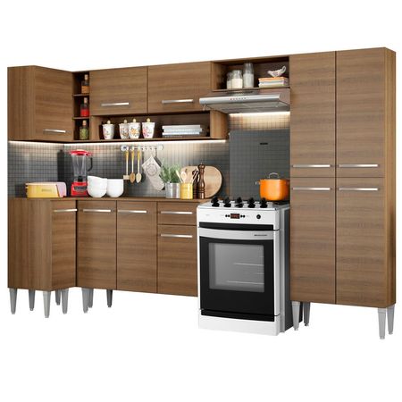 Mueble de Cocina Integral Emilly Sun 353 cm Marrón 01