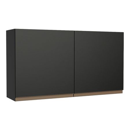 Alacena de Cocina 2 Puertas Reims 120 cm Negro