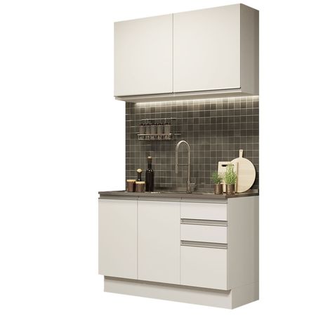 Mueble de Cocina Integral Glamy 120 cm Blanco 03