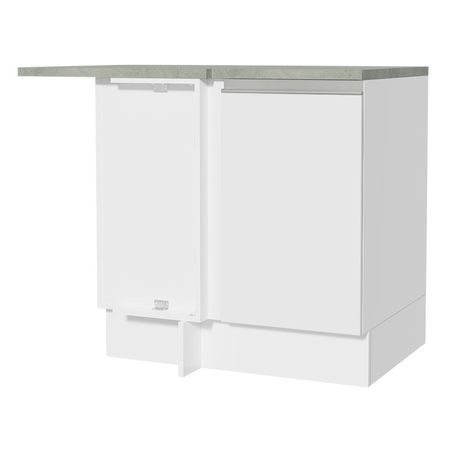 Mueble de Cocina Esquinero 1 Puerta Glamy 94 cm Blanco