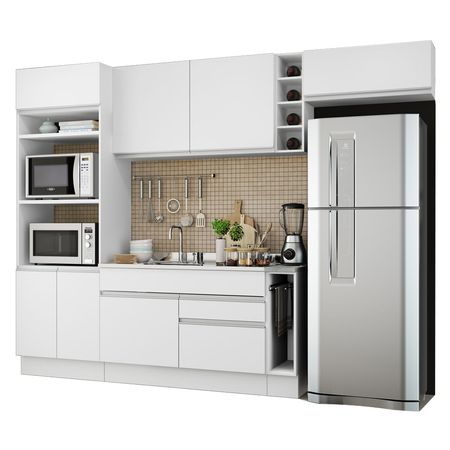 Mueble de Cocina Integral Safira 290 cm Blanco 04