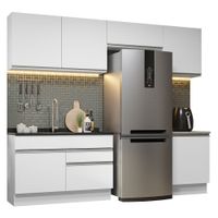 Mueble de Cocina Integral Glamy 260 cm Blanco 05