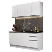 Mueble de Cocina Integral 160 cm Glamy Blanco 01