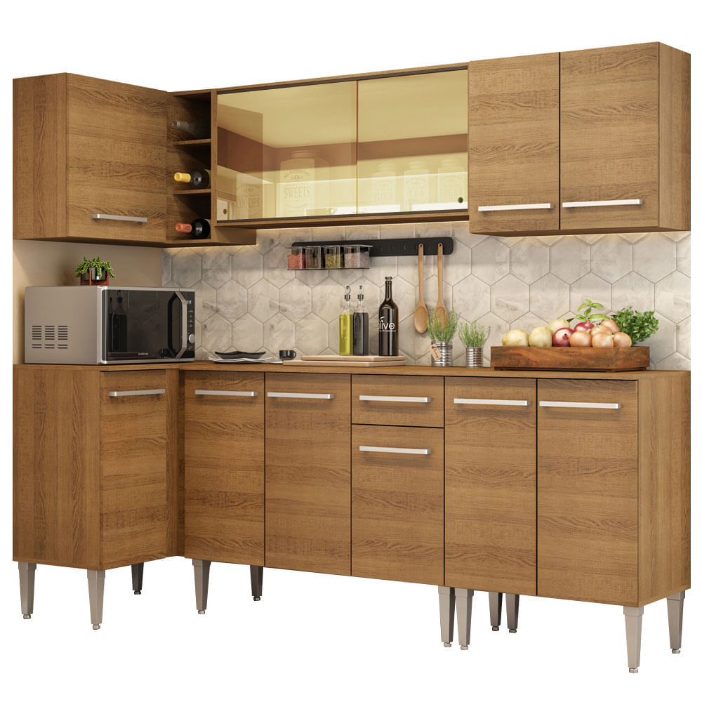 Mueble de Cocina Integral Emilly Play 293 cm Marrón 04