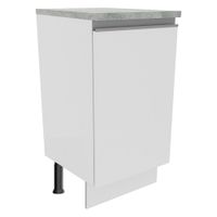 Mueble de Cocina 1 Puerta Glamy 40 cm Blanco