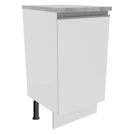 Mueble de Cocina 1 Puerta Glamy 40 cm Blanco
