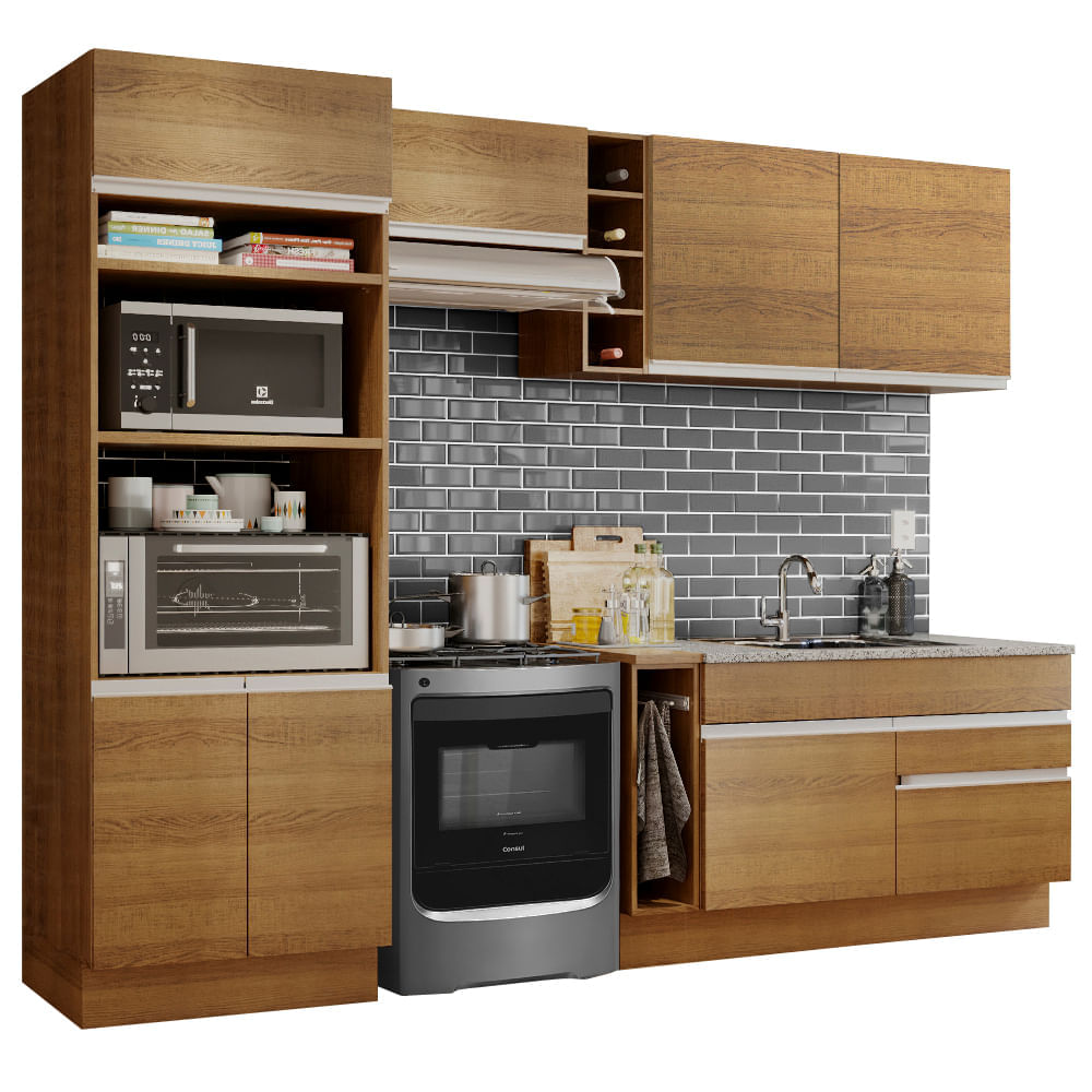 Mueble de Cocina Integral Jade 270 cm Marrón 09
