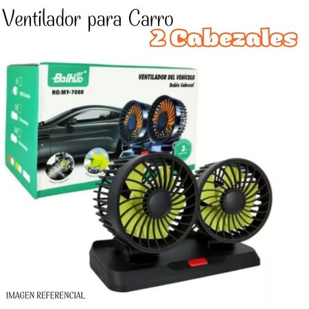 Ventilador para Auto de doble cabezal – 12V