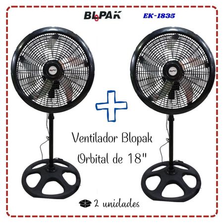 Ventilador Blopak 18” Orbital Malla Plástica 3 en 1 – X2 unidades