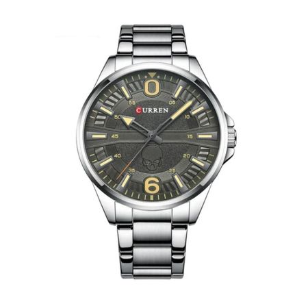 Reloj Análogo Curren Original KREd240212 para Hombre Acero Color Plateado