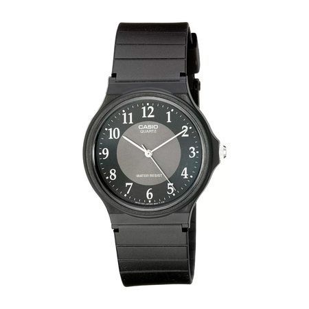 Reloj Analogo Casio Original Serie MQ-24-1B3LCF para Hombre en Silicona Color Negro