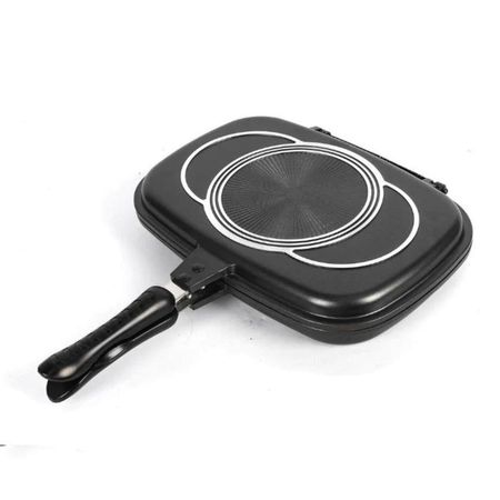 Sartén Grill Doble Cara Antiadherente Negro 36 cm