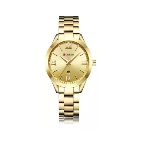 Reloj Análogo Curren Original KREb6318 para Hombre Acero Color Dorado