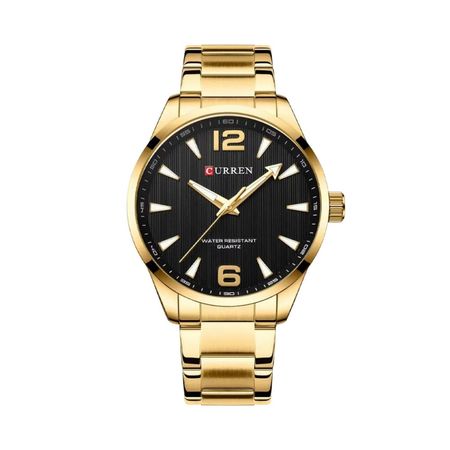 Reloj Análogo Curren Original KREd711801 para Hombre Acero Color Dorado