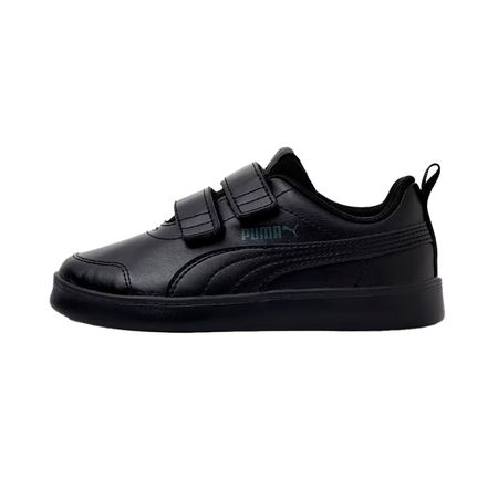 Zapatillas Puma CourtFlex V2 V PS 371543 06 Original Color Negro Para Niños Talla 30