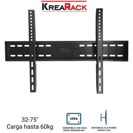 Rack Tv Krearack F60x40 Fijo Estático 32 A 75